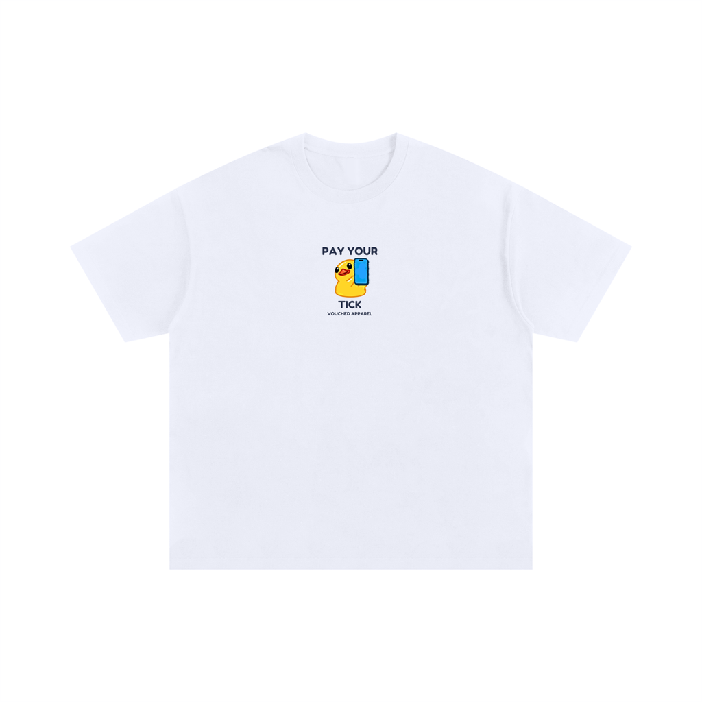 Pay Your Tick cartoon bird graphic Tee
