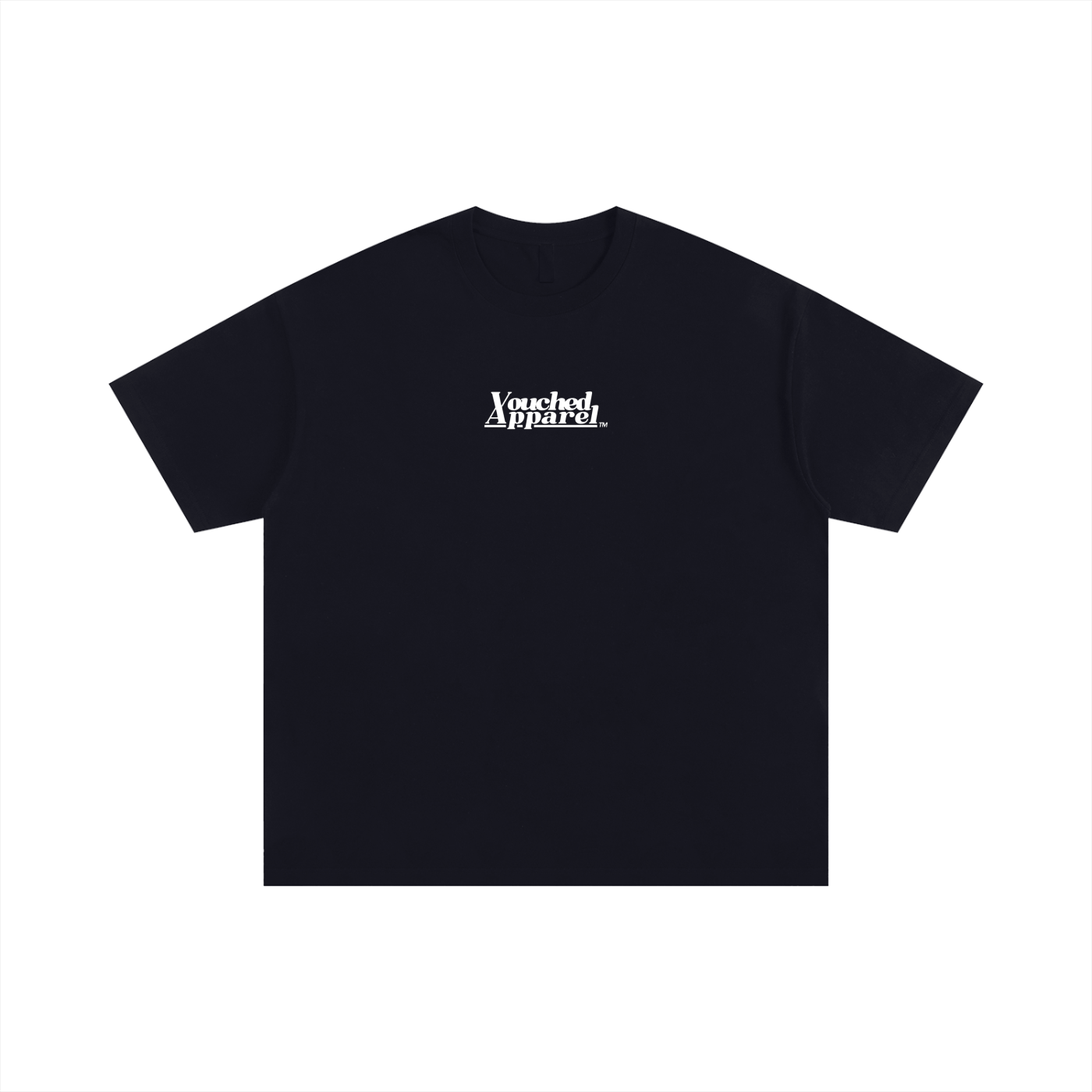 Men's Heavy Oversized Tee - Vouched LOGO black