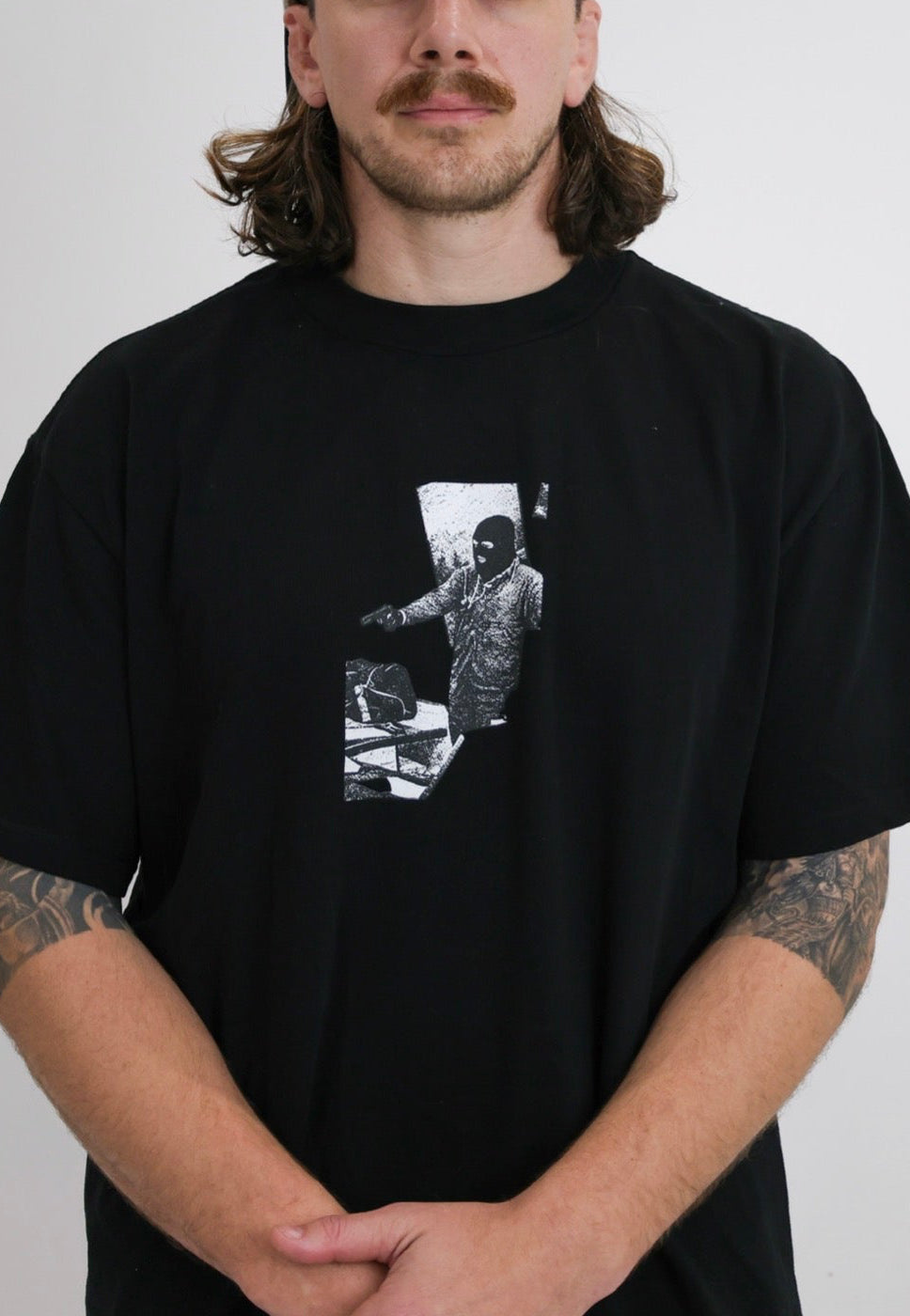 Postcard Bandit - Logo oversized tee black