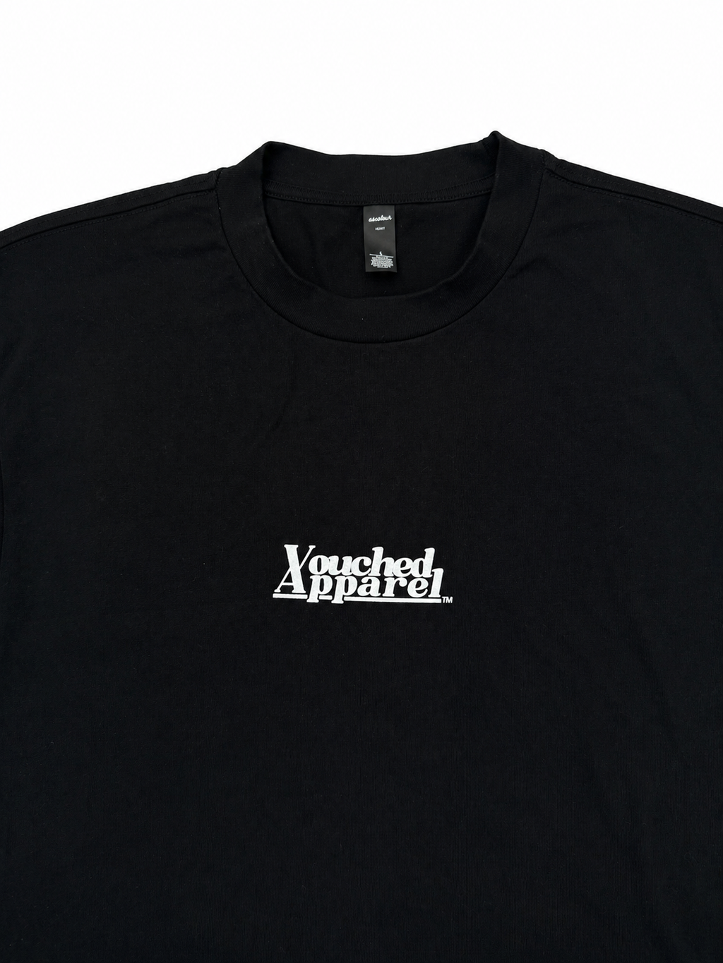 Men's Heavy Oversized Tee - Vouched LOGO black