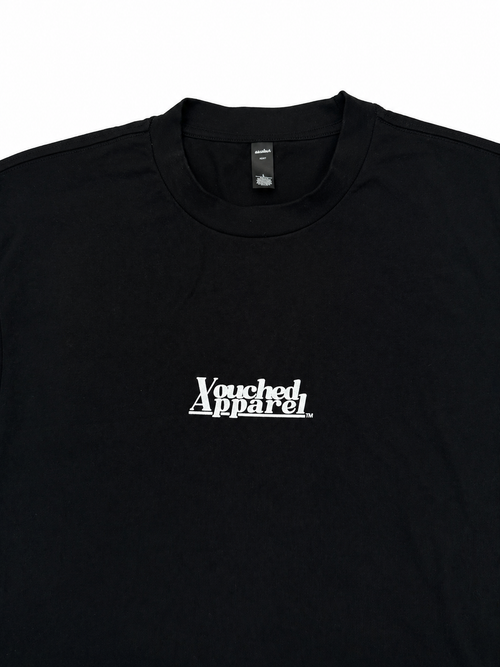 Men's Heavy Oversized Tee - Vouched LOGO black