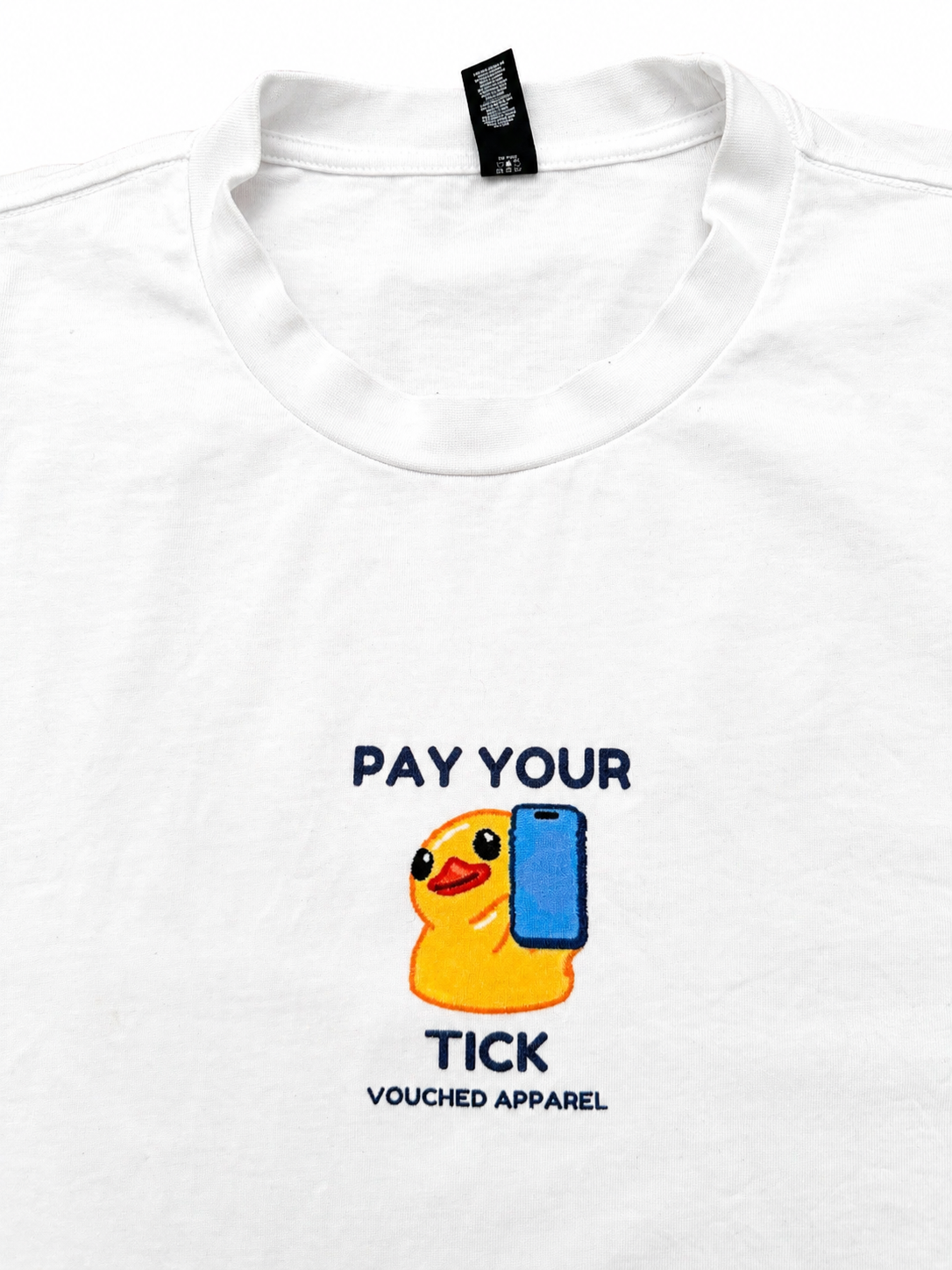 Pay Your Tick cartoon bird graphic Tee
