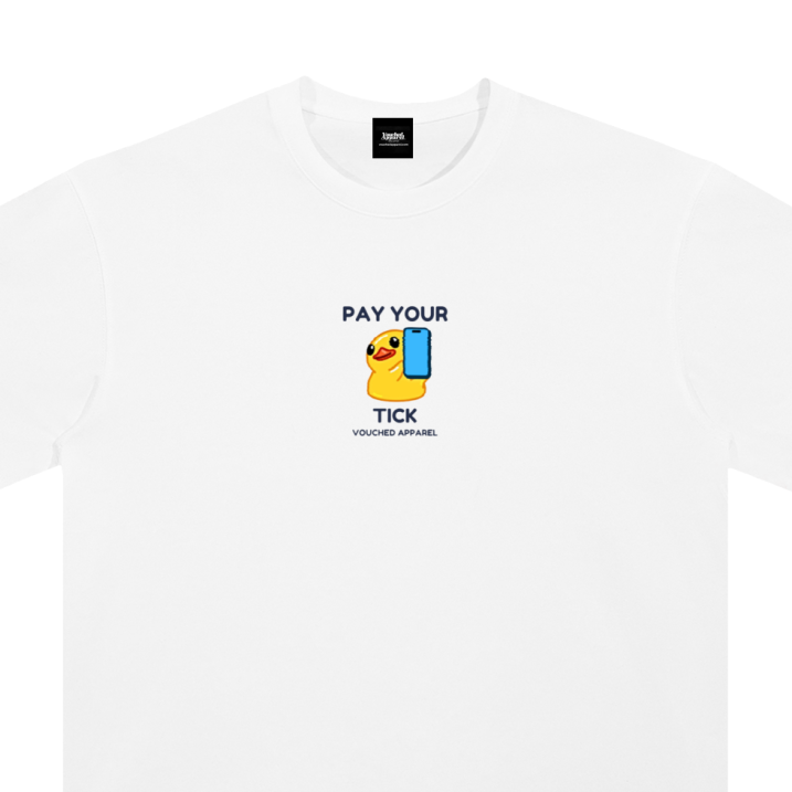 Pay Your Tick Cartoon bird graphic Tee